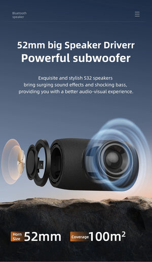 Altoparlante Bluetooth Zealot S32 portatile HIFI con radio FM e TWS