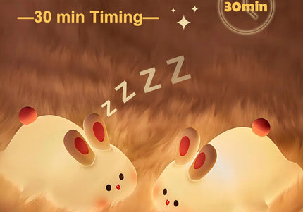 Luce notturna a LED simpatico coniglio animale cartone animato lampada in silicone dimmerabile USB ricaricabile per bambini regalo camera da letto per bambini Luce per dormire