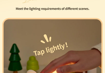 Lampada LED notturna in silicone con animali, ricaricabile e portatile per bambini