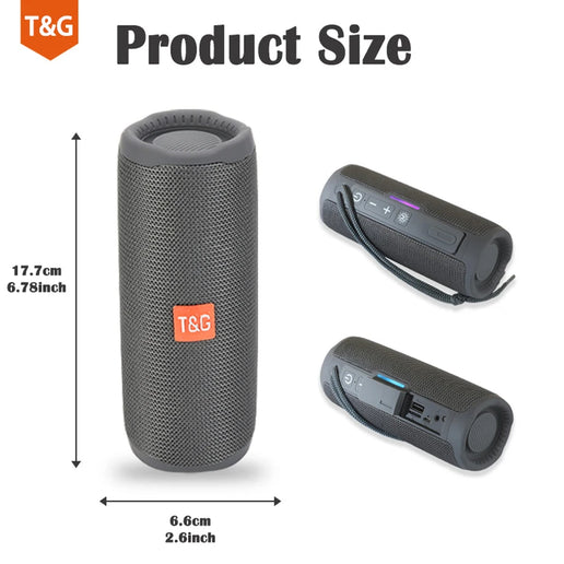 Altoparlante Bluetooth portatile con radio FM, vivavoce e bassi potenziati