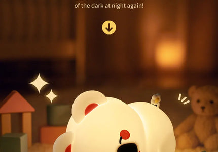 Lampada LED notturna in silicone con animali, ricaricabile e portatile per bambini