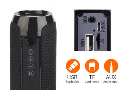 Altoparlante Bluetooth portatile con radio FM, vivavoce e bassi potenziati