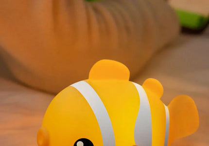 Lampada LED notturna in silicone con animali, ricaricabile e portatile per bambini