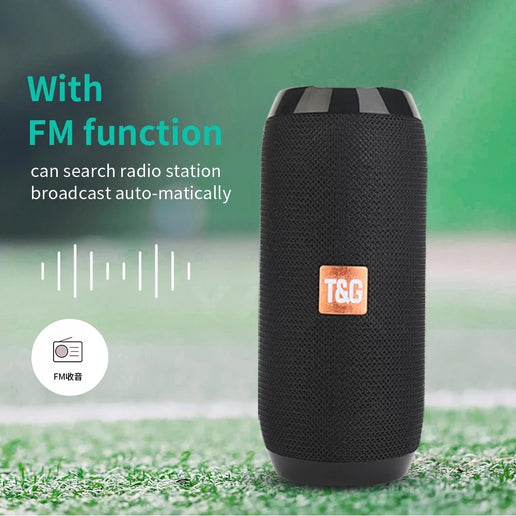 Altoparlante Bluetooth portatile con radio FM, vivavoce e bassi potenziati