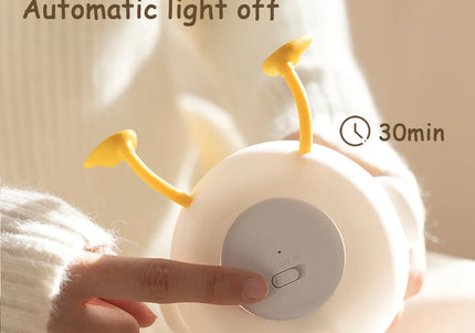 Luce notturna LED piccola anatra in silicone ricaricabile USB per bambini