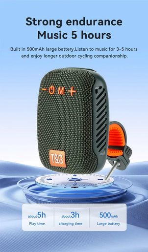 Altoparlante Bluetooth portatile TG392 impermeabile con radio FM per bici
