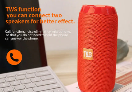 Altoparlante Bluetooth portatile con radio FM, vivavoce e bassi potenziati