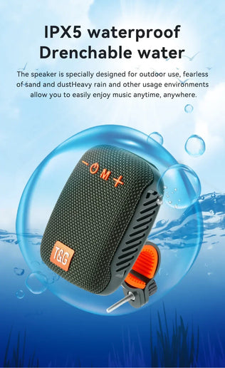 Altoparlante Bluetooth portatile TG392 impermeabile con radio FM per bici