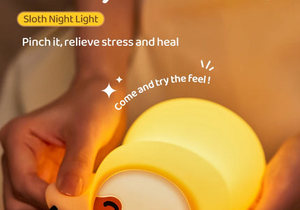Lampada LED notturna in silicone con animali, ricaricabile e portatile per bambini