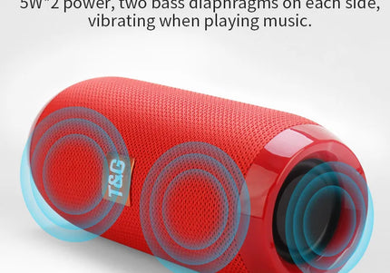 Altoparlante Bluetooth portatile con radio FM, vivavoce e bassi potenziati