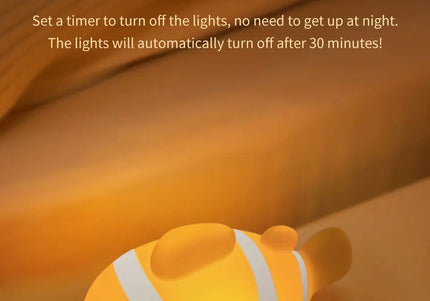 Lampada LED notturna in silicone con animali, ricaricabile e portatile per bambini