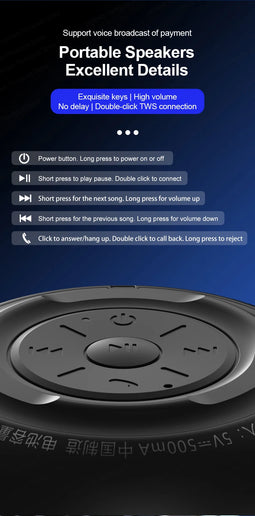 Altoparlante Bluetooth Lenovo K3 Pro portatile con audio stereo surround