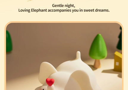 Lampada LED notturna in silicone con animali, ricaricabile e portatile per bambini