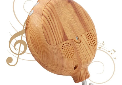 Giostrina musicale con ciondoli in legno per neonati 0–12 mesi