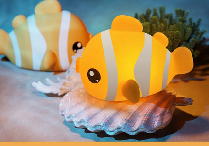 Lampada LED notturna in silicone con animali, ricaricabile e portatile per bambini