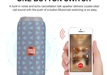 Altoparlante Bluetooth portatile con radio FM, vivavoce e bassi potenziati