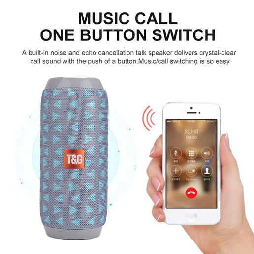 Altoparlante Bluetooth portatile con radio FM, vivavoce e bassi potenziati