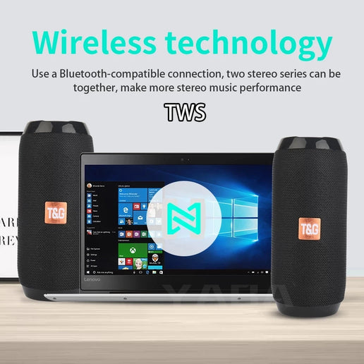 Altoparlante Bluetooth portatile con radio FM, vivavoce e bassi potenziati