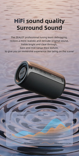 Altoparlante Bluetooth Zealot S32 portatile HIFI con radio FM e TWS