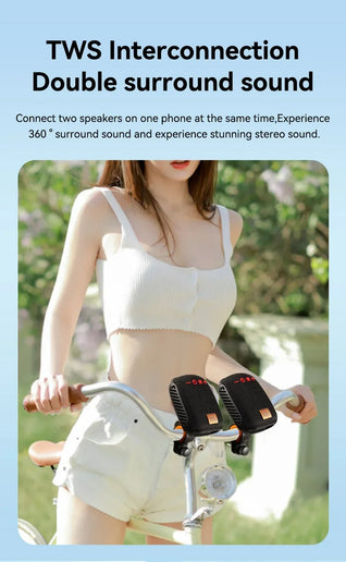 Altoparlante Bluetooth portatile TG392 impermeabile con radio FM per bici