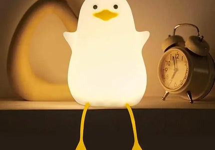 Luce notturna LED anatra in silicone, ricaricabile USB per camera bambini