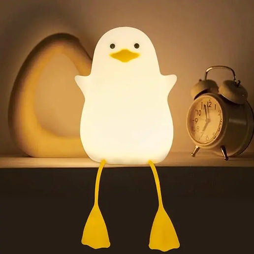 Luce notturna LED anatra in silicone, ricaricabile USB per camera bambini