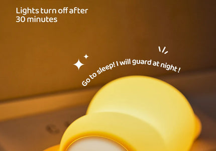 Lampada LED notturna in silicone con animali, ricaricabile e portatile per bambini